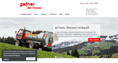 Desktop Screenshot of gafner-streuer.ch