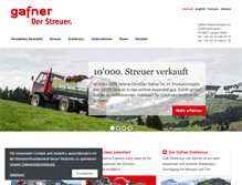Tablet Screenshot of gafner-streuer.ch